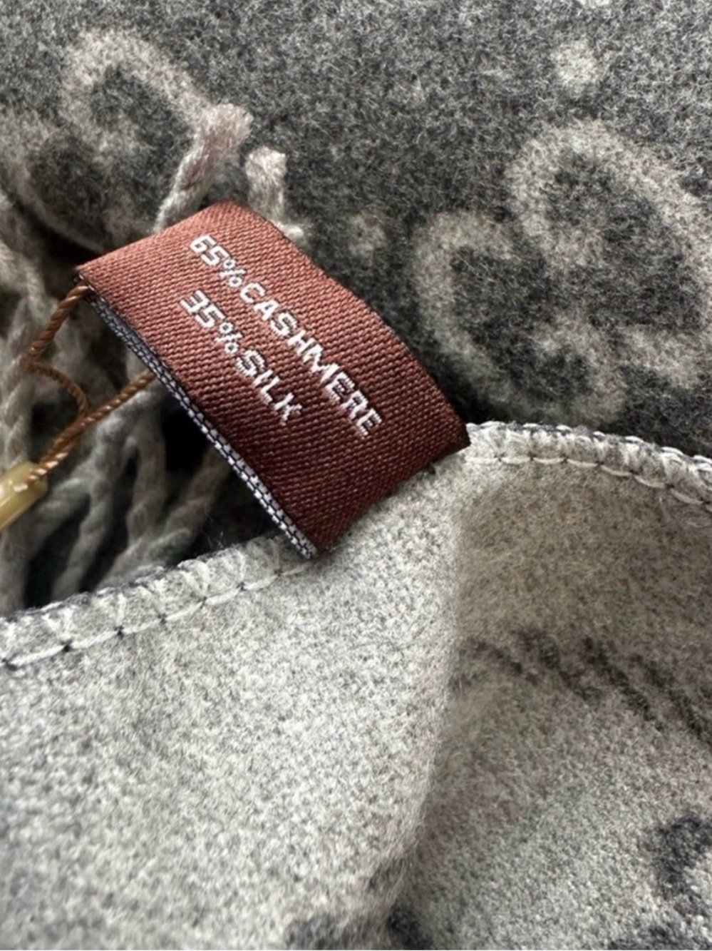 GUCCI GG Monogram Silk & Cashmere Scarf/ Stole/ Shawl NWT - Picture 13 of 13